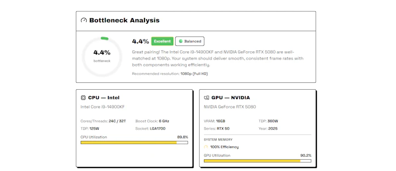 BottleneckCalcs screenshot 4