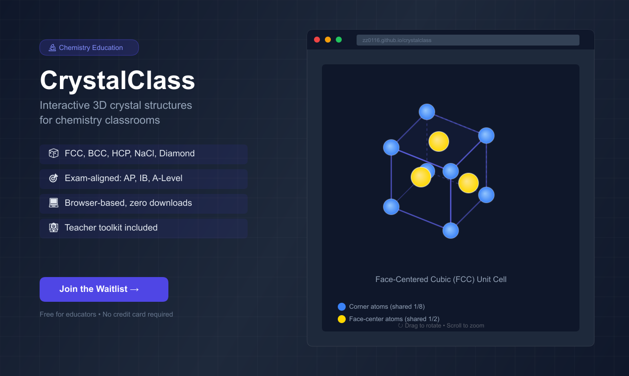 CrystalClass - Main product screenshot demonstrating key features and user interface