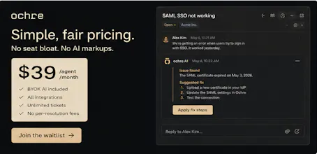Ochre Helpdesk - No more Zenesk Tax gallery image