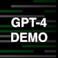 GPT-4 Demo
