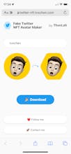 Fake Twitter NFT Avatar Maker gallery image