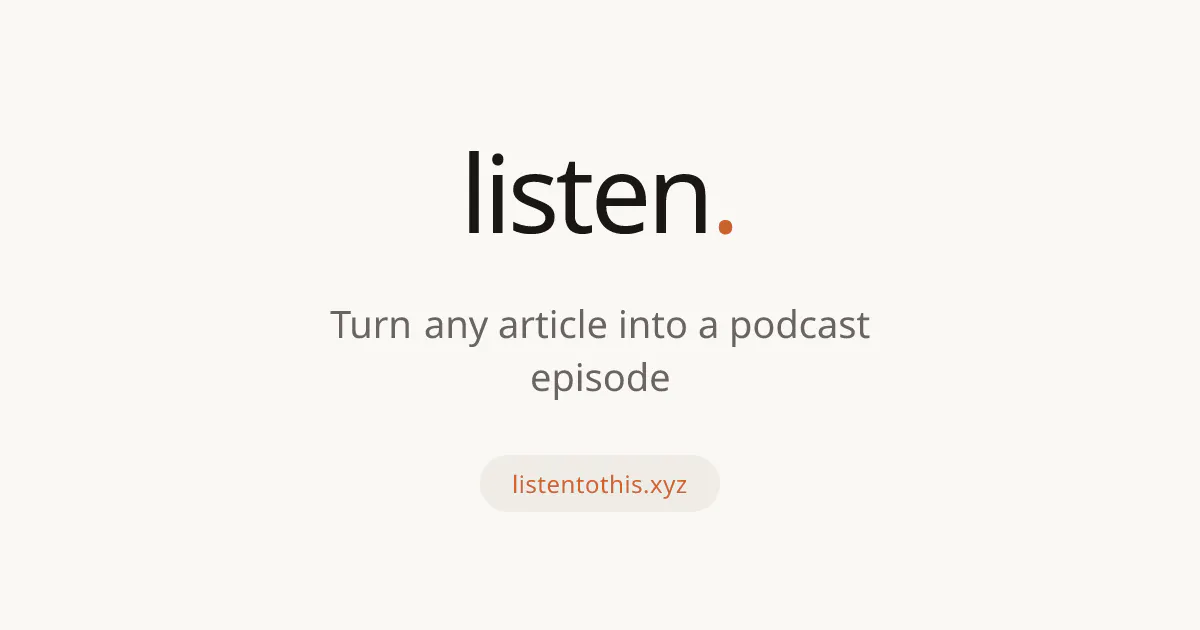 Listen To This