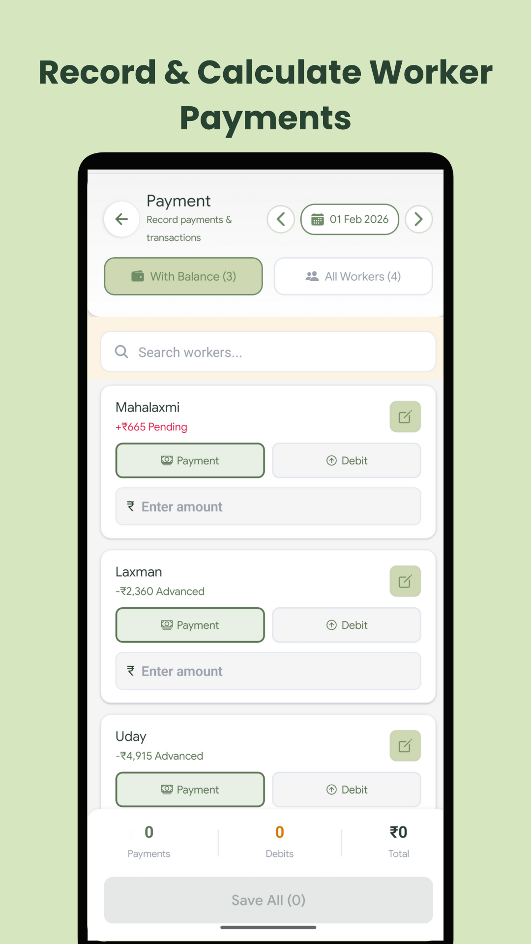Labour Lekka - Main product screenshot demonstrating key features and user interface