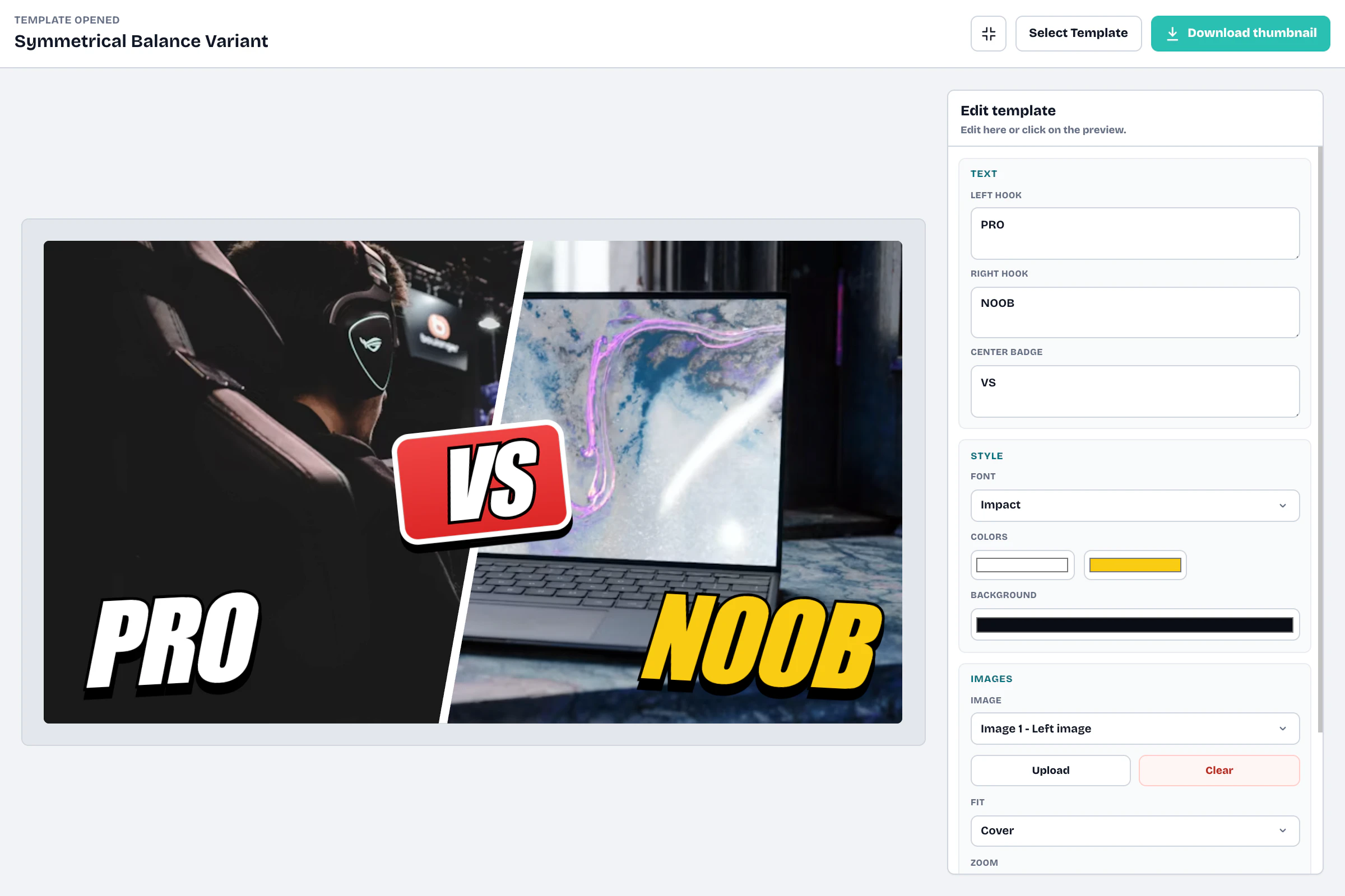 Free YouTube Thumbnail Maker