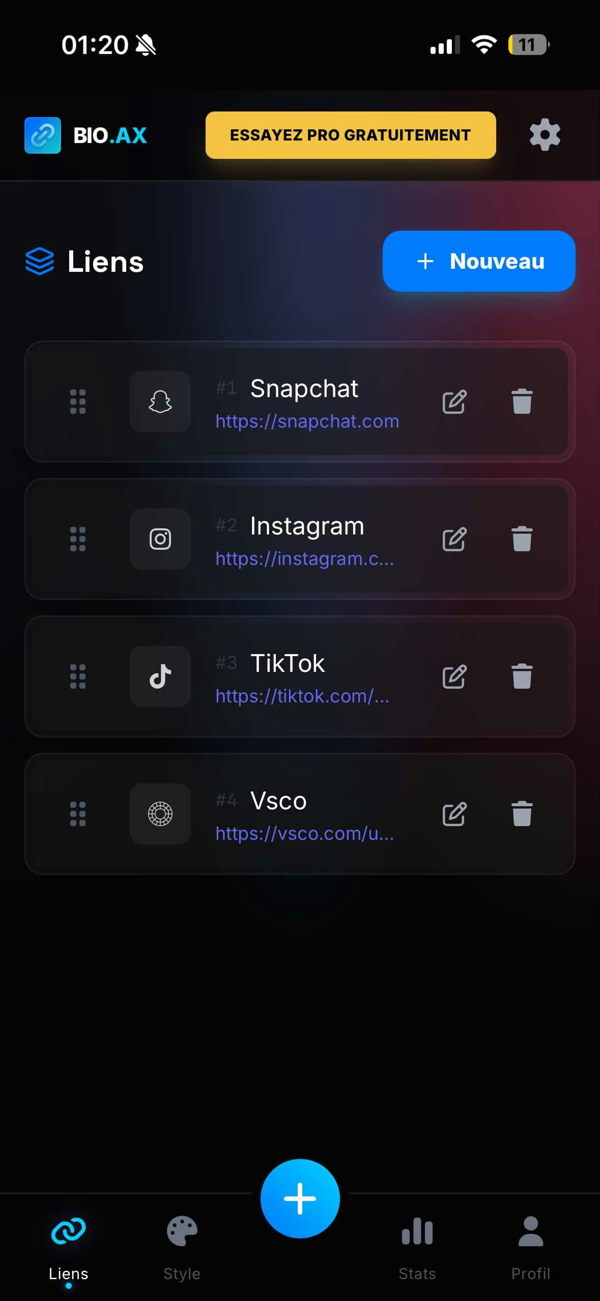 Bio.ax - Screenshot 4 showing product features and functionality