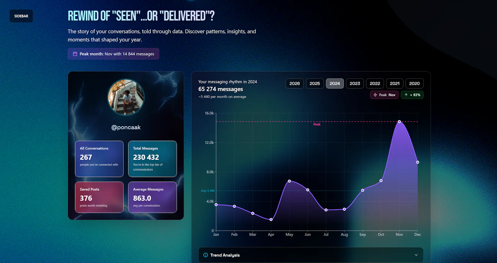 Latermetric screenshot 2