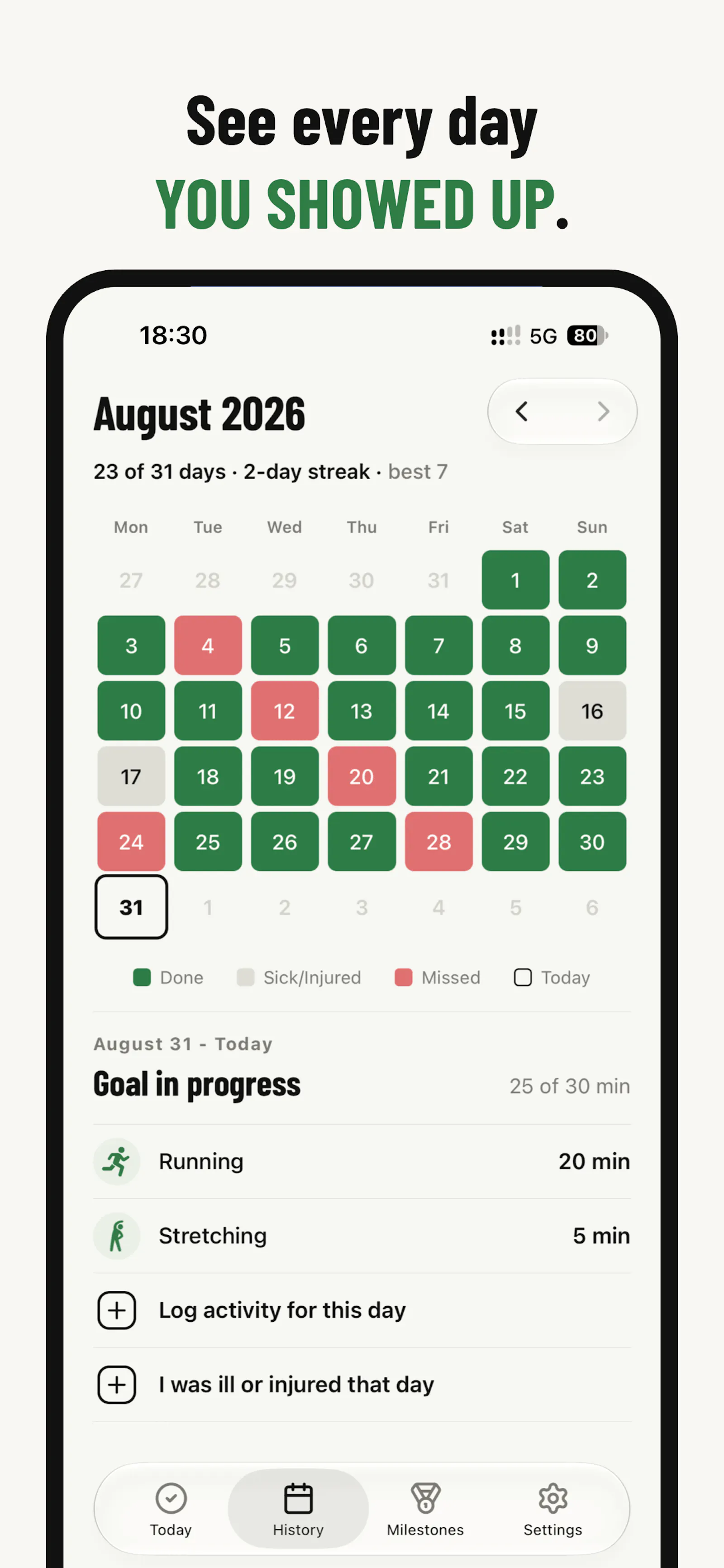 UNSKIP: Fitness Habit Tracker screenshot 4
