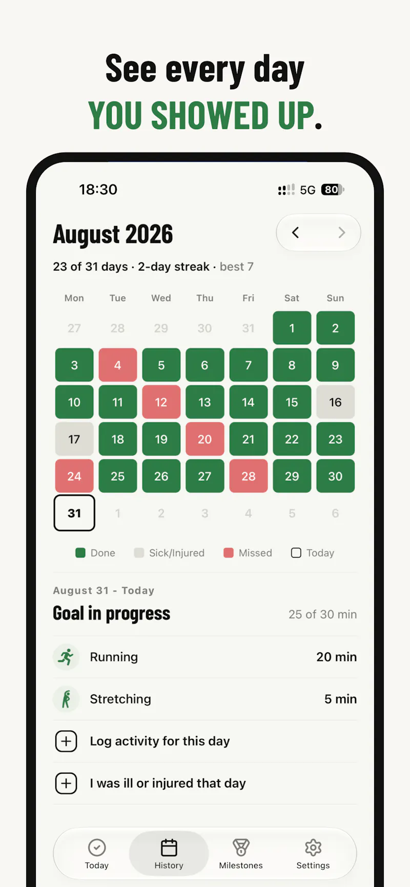 UNSKIP: Fitness Habit Tracker screenshot 4