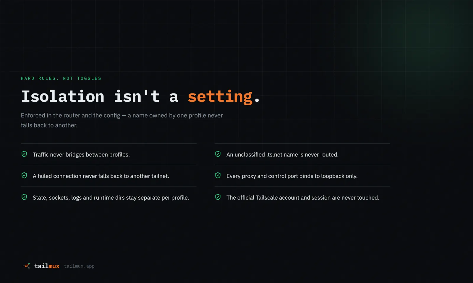 TailMux screenshot 2