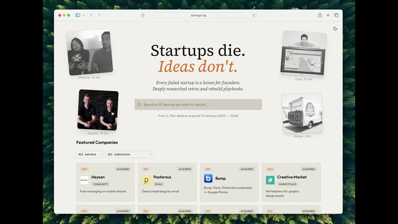 Startups.RIP screenshot 1