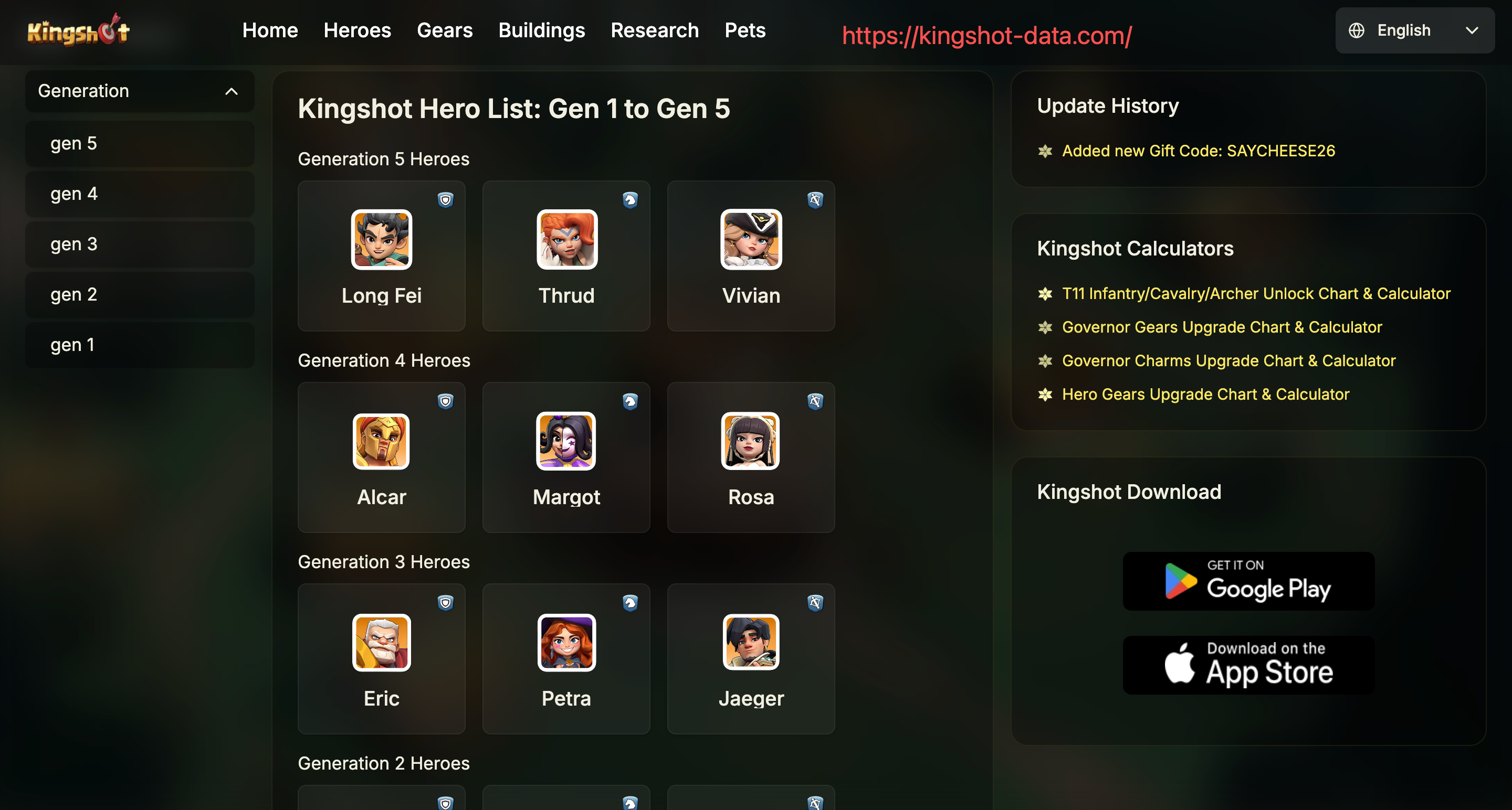 Kingshot Hub - Main product screenshot demonstrating key features and user interface