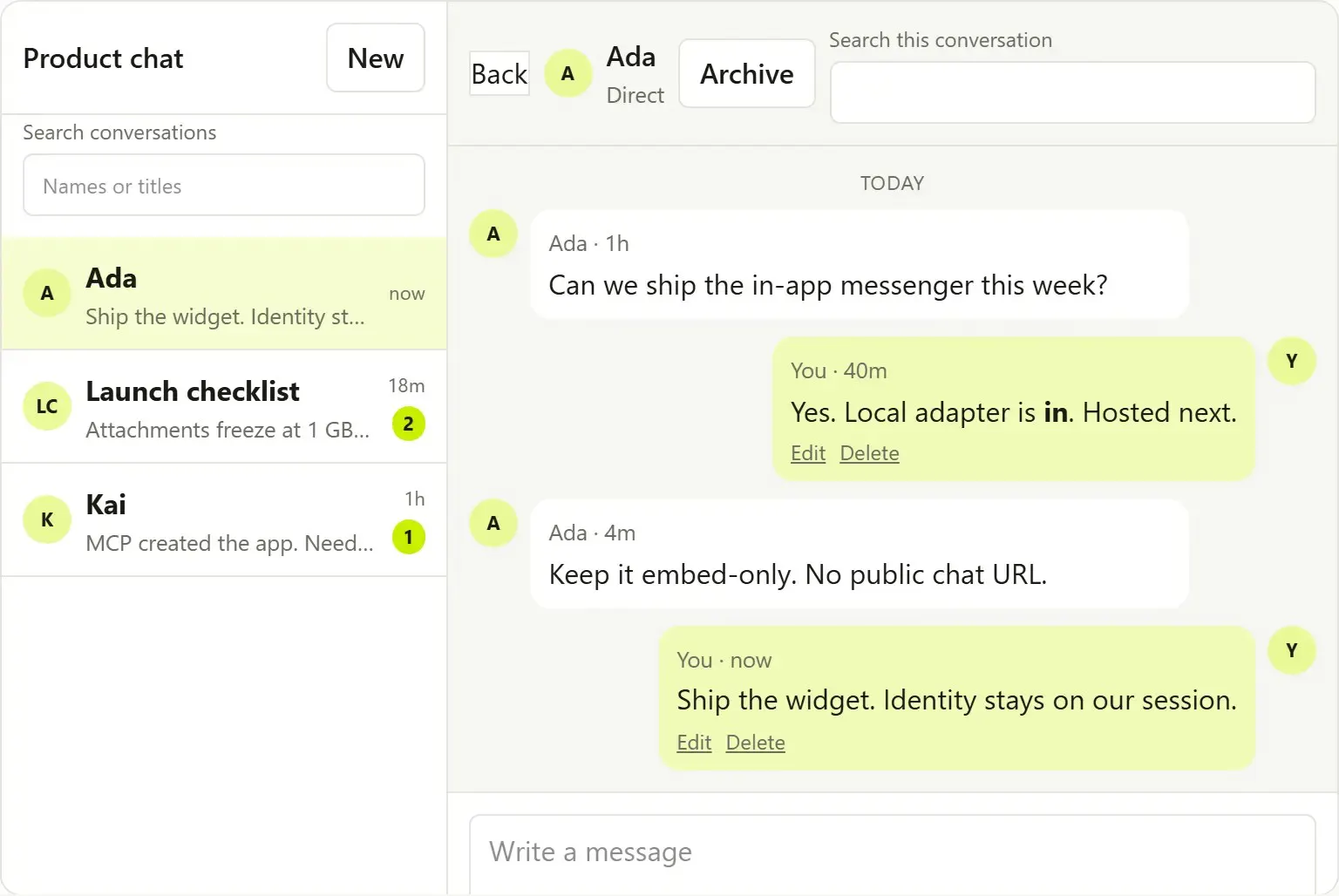 Bootstrapware Chat gallery image