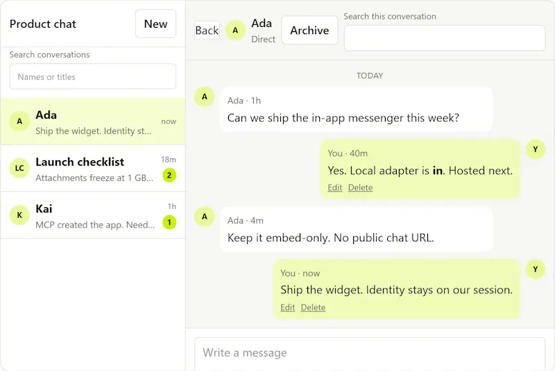 Bootstrapware Chat screenshot 1
