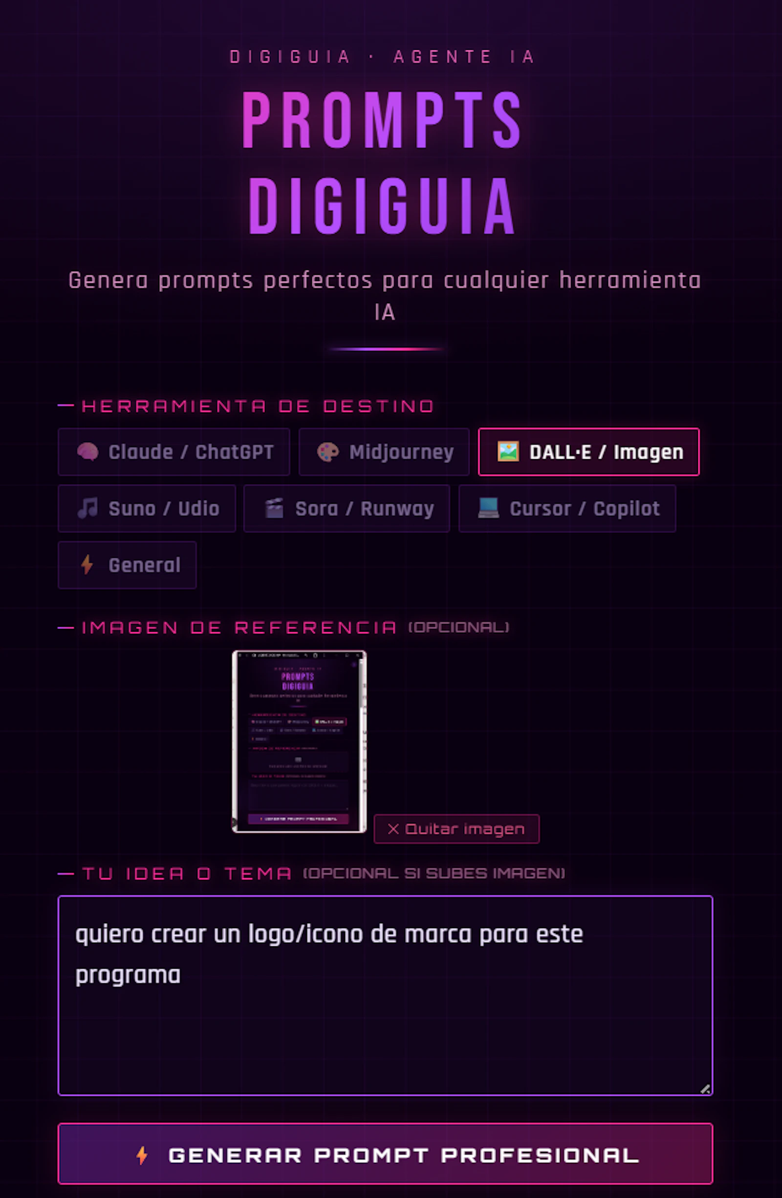 AGENT PROMT PRO screenshot 1