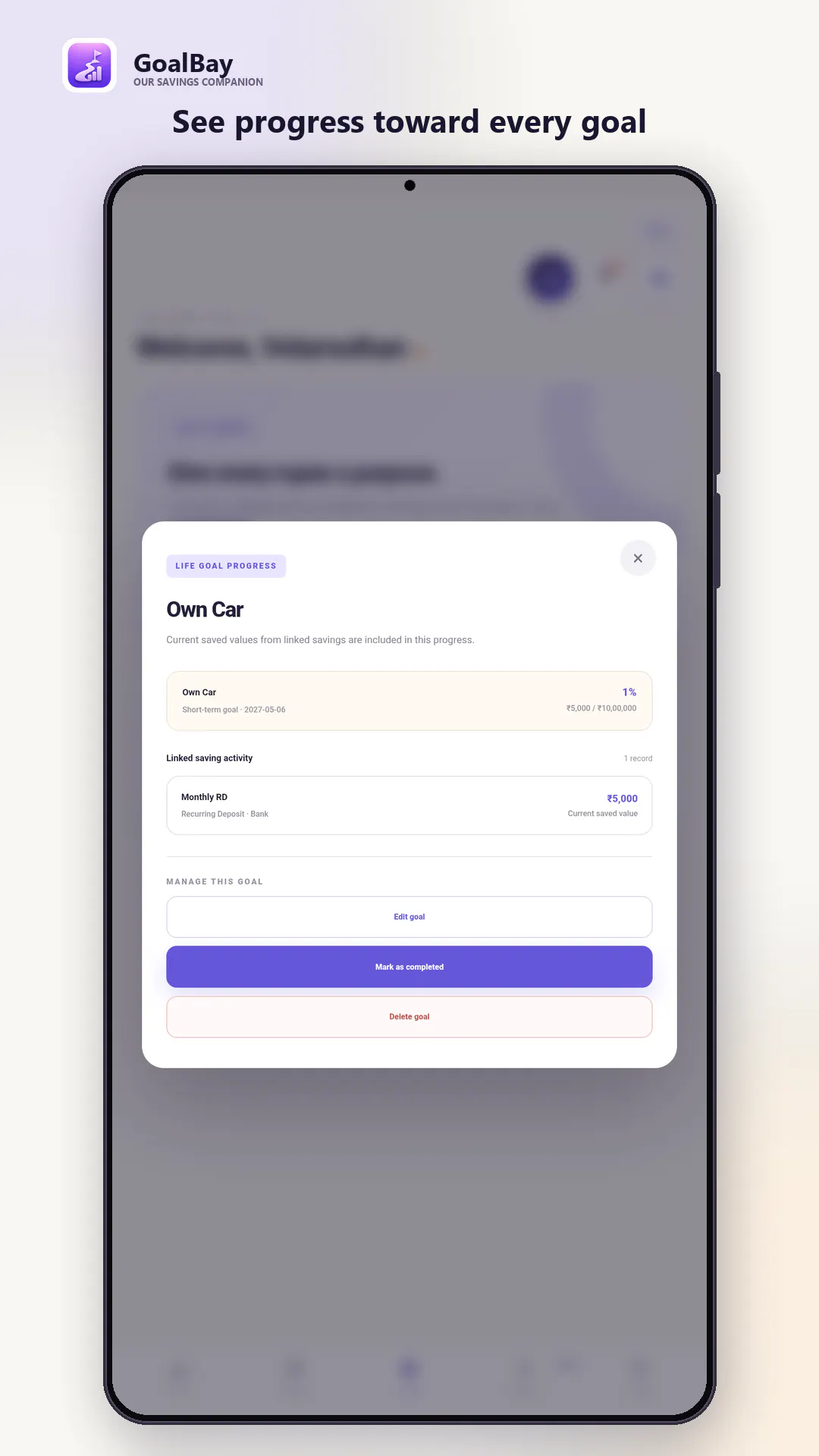 GoalBay screenshot