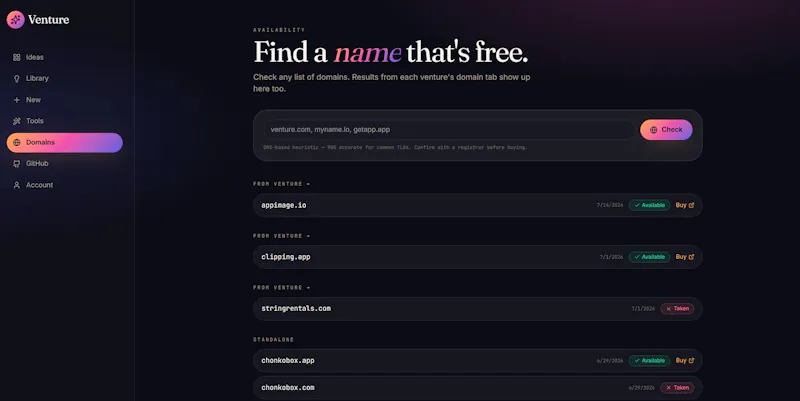 Venturee.app screenshot 8