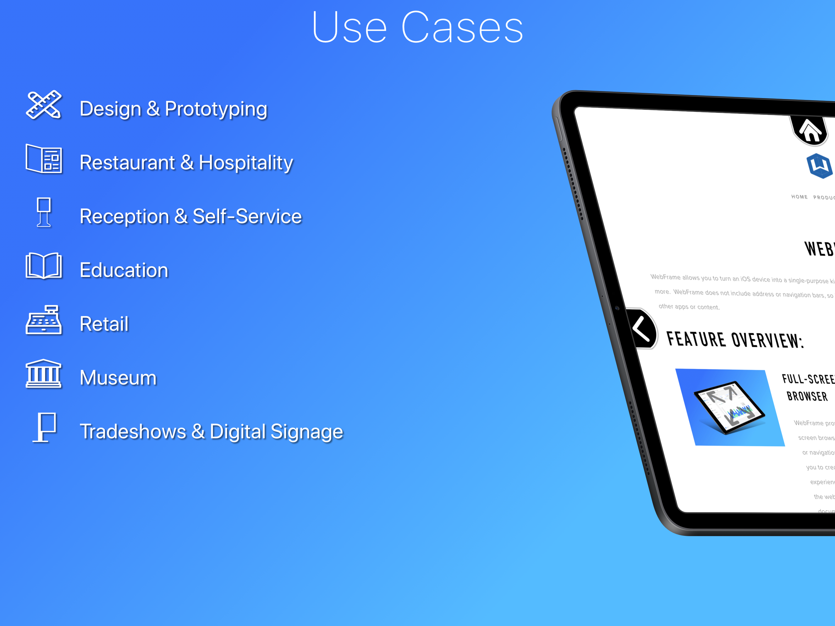WebFrame Pro Kiosk gallery image