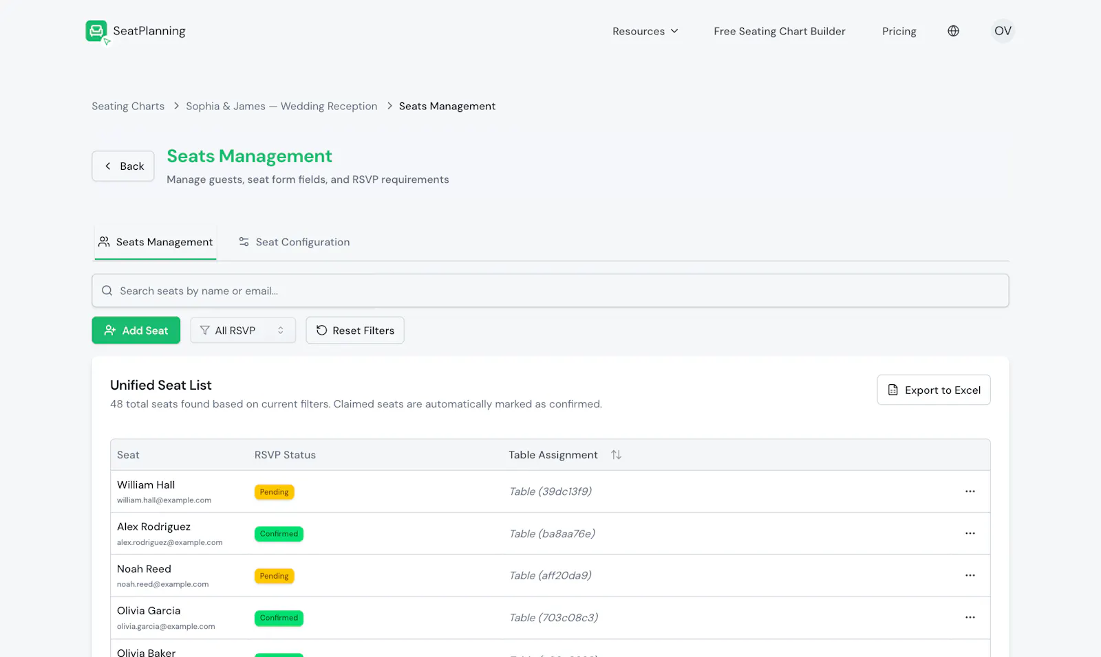 SeatPlanning screenshot 9