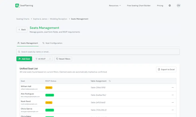 SeatPlanning screenshot 9