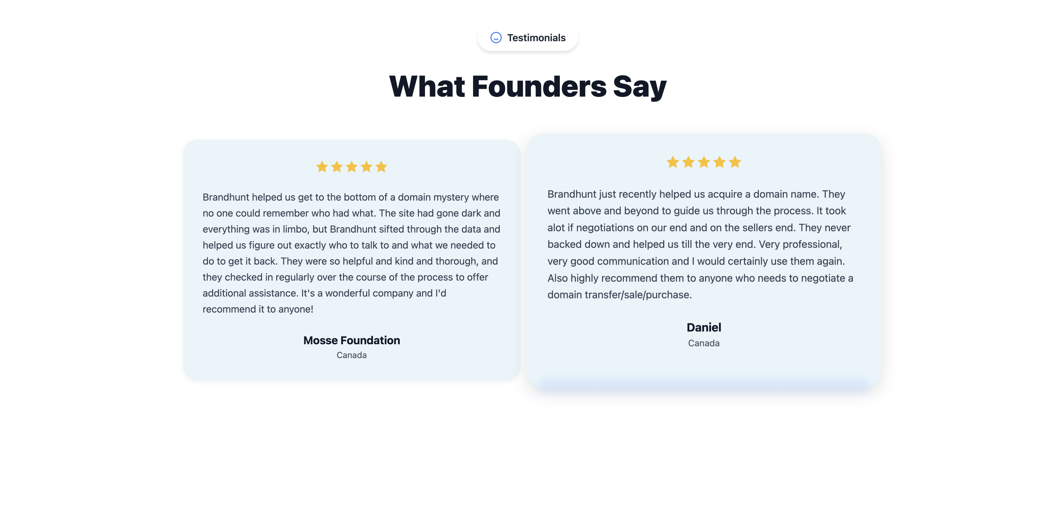 BrandHunt.com - Screenshot 2 showing product features and functionality