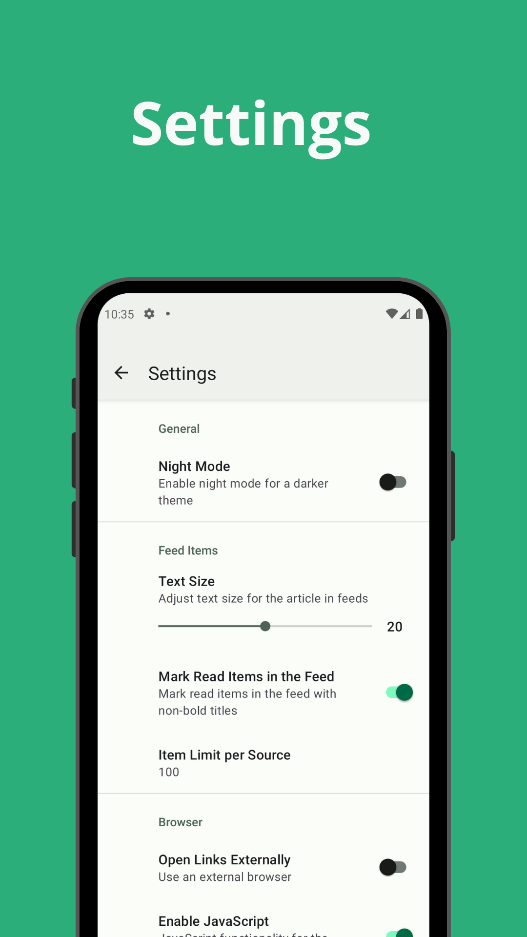 Streamsphere - RSS Reader: добавить, читать, сохранить, поиск - без ограничений, нет учетной записи медиа 8