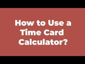 Time Card Calculator gallery image