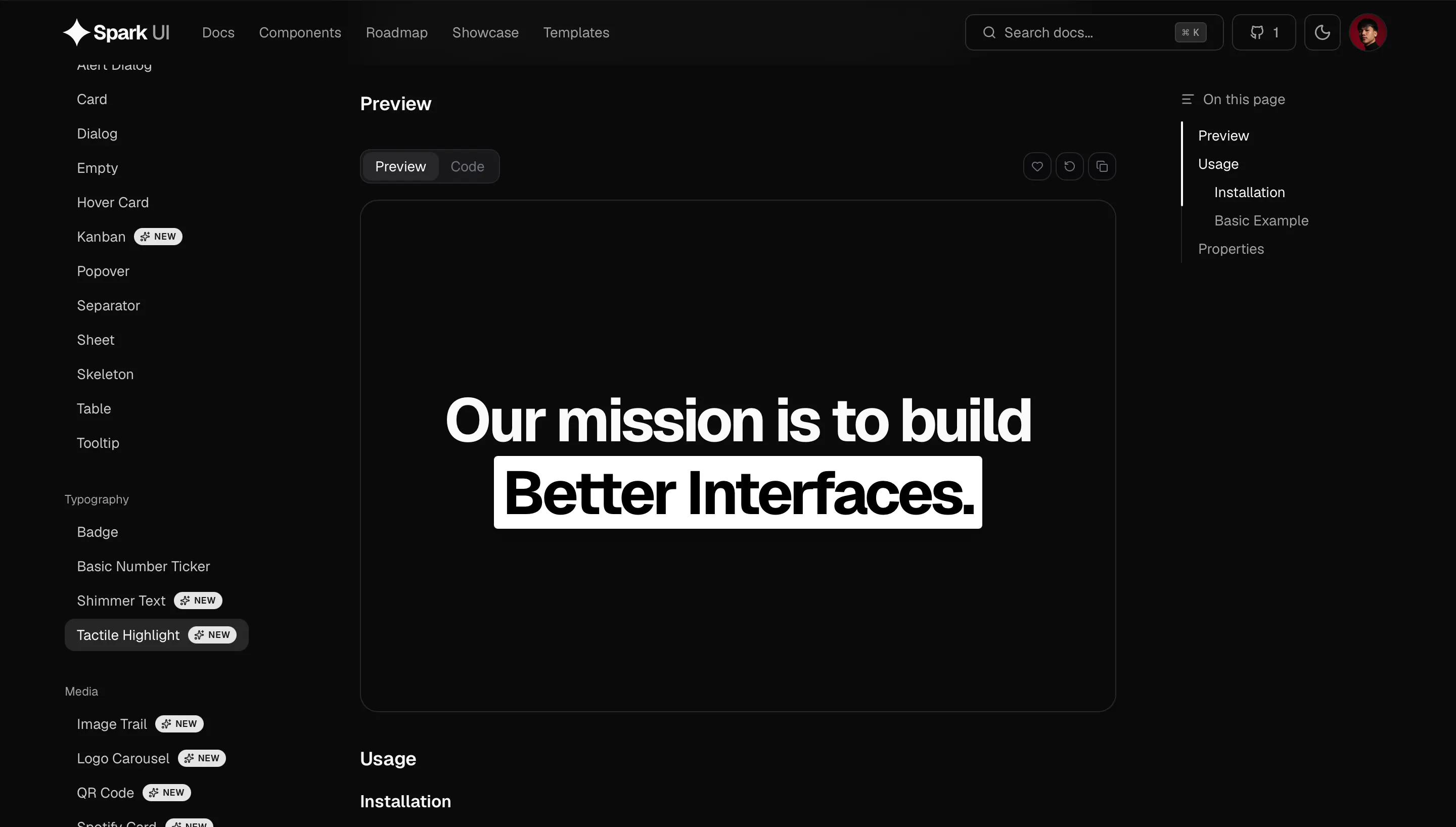 Spark UI gallery image