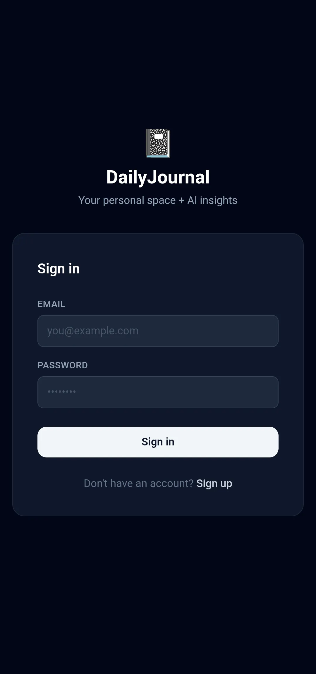 Daily Journal + AI Insights gallery image
