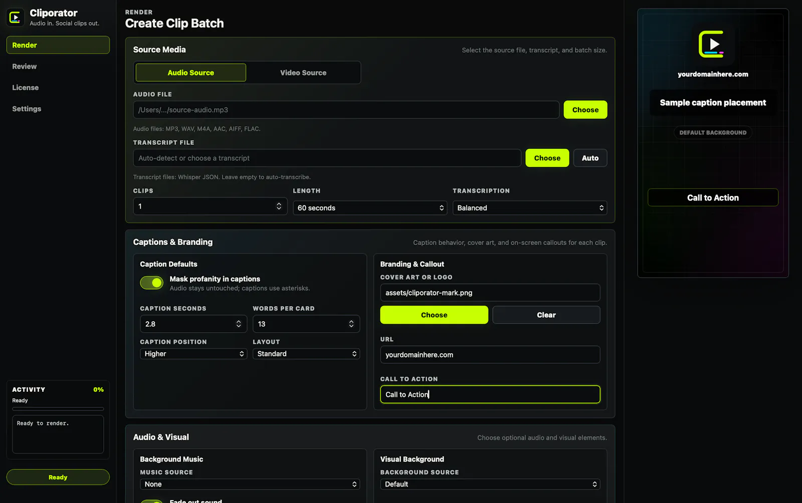 Cliporator screenshot 1