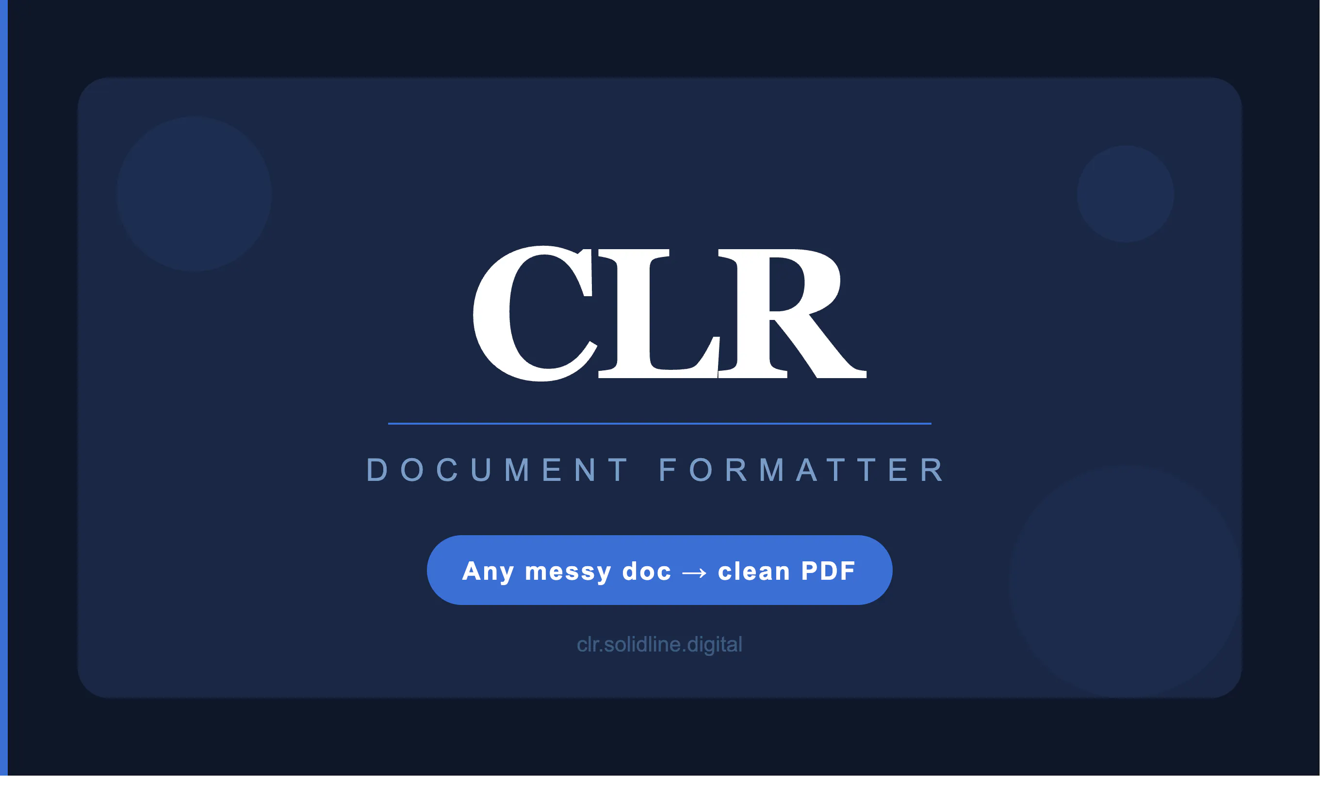 CLR logo