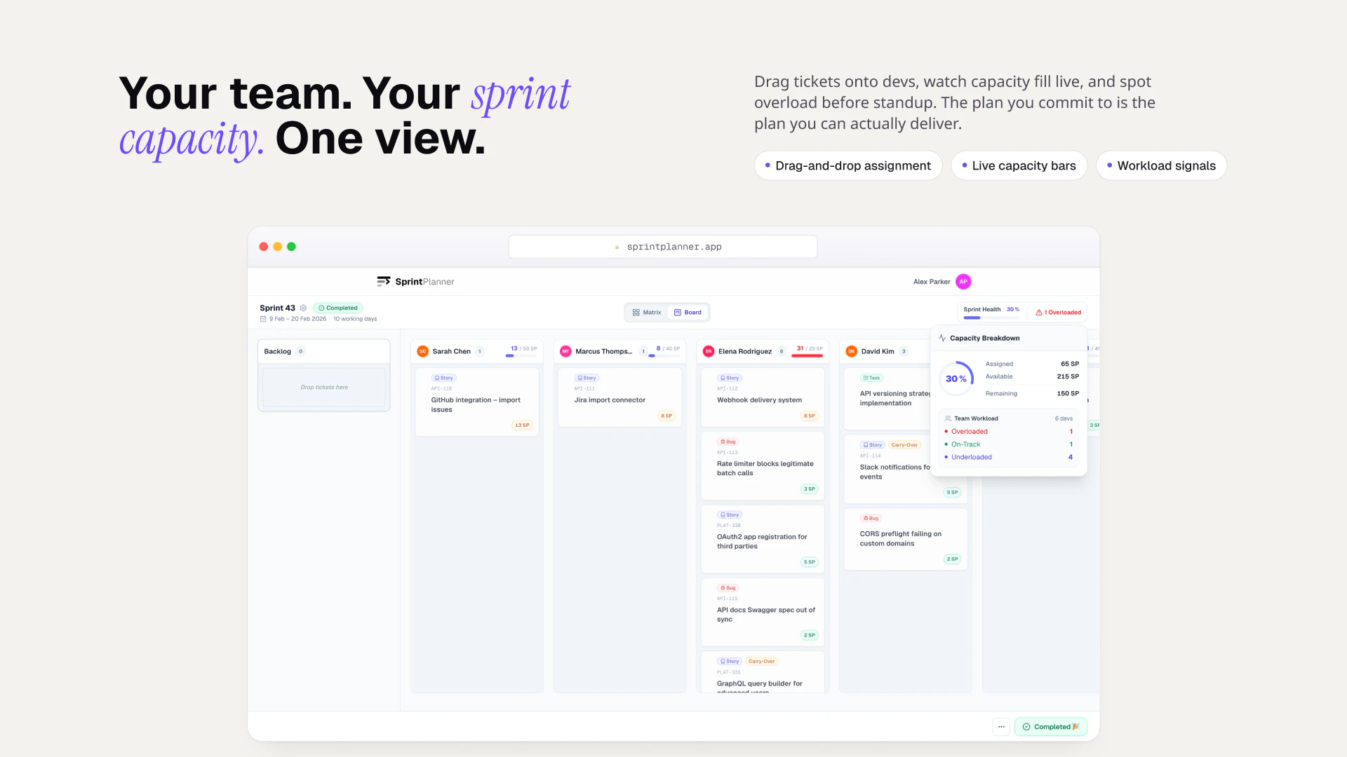SprintPlanner screenshot 4