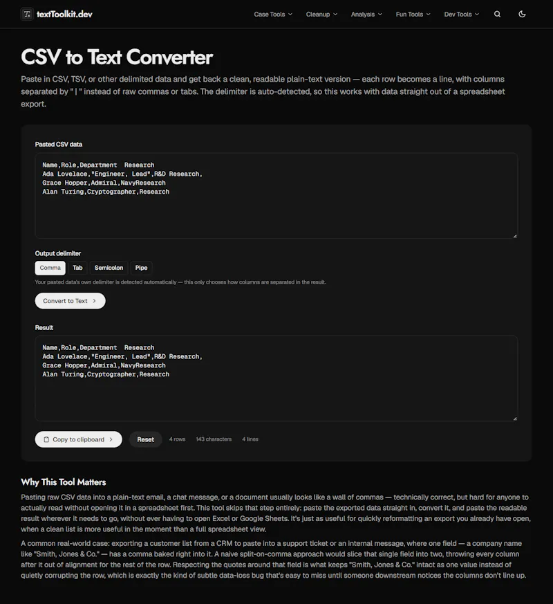 textToolkit.dev screenshot 6
