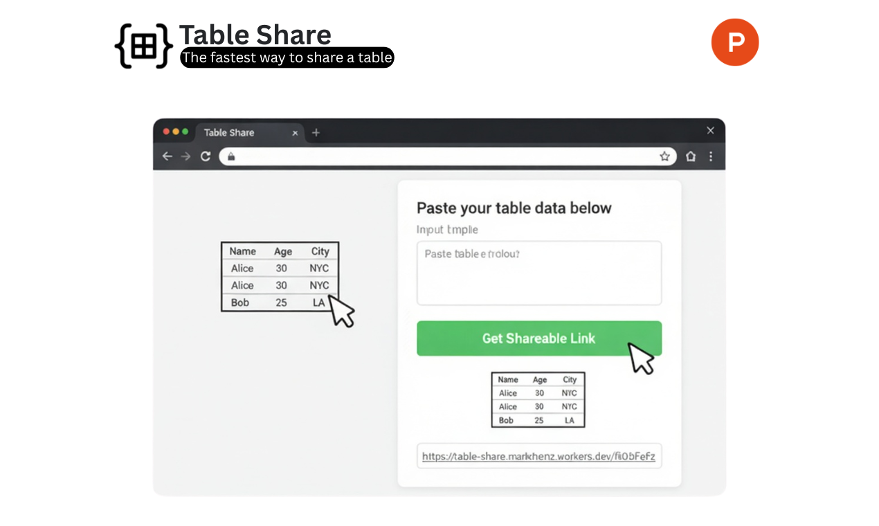 Table Share - Screenshot 2 preview