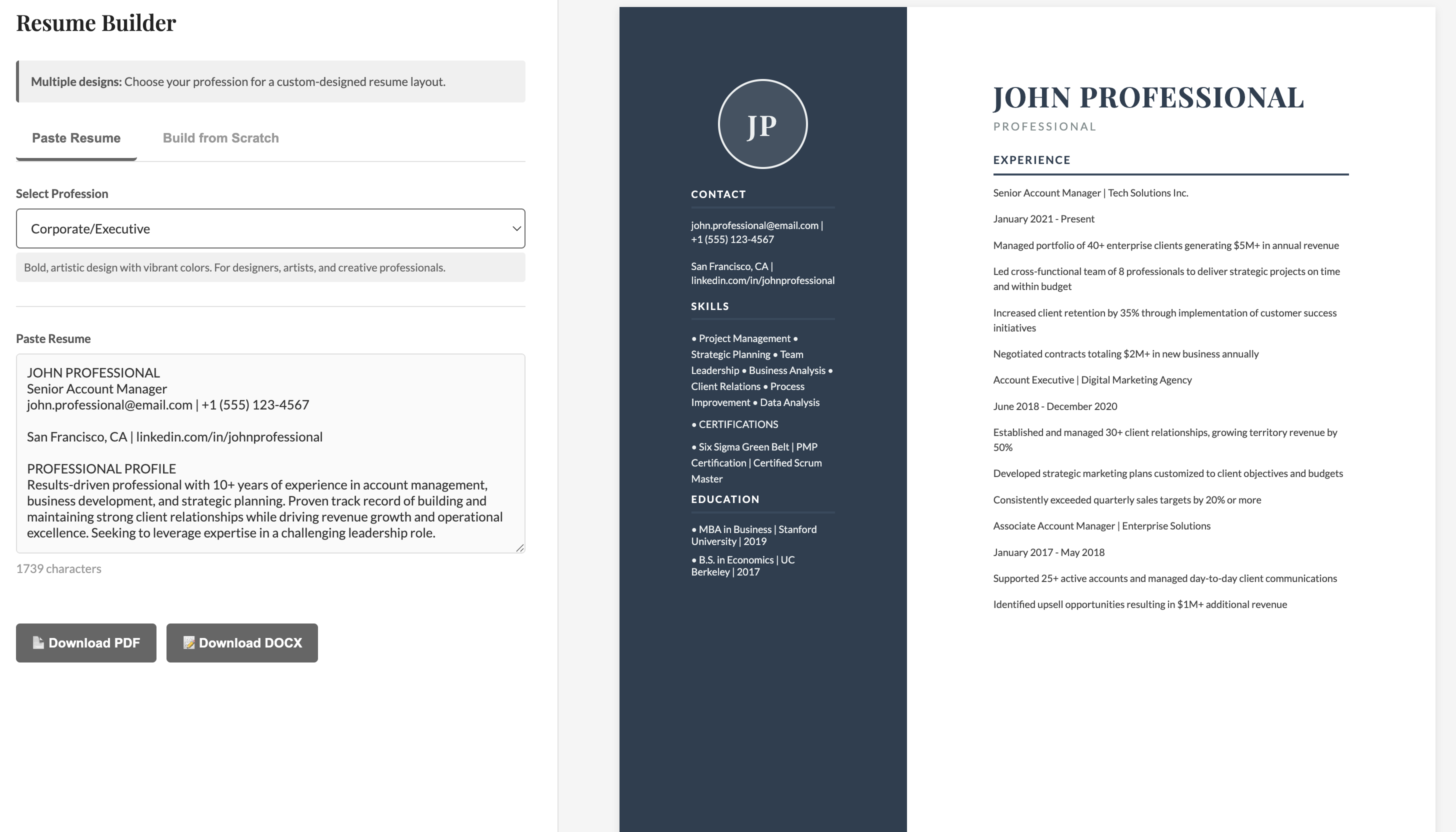 ResumeBuildFlo - Resume Builder gallery image