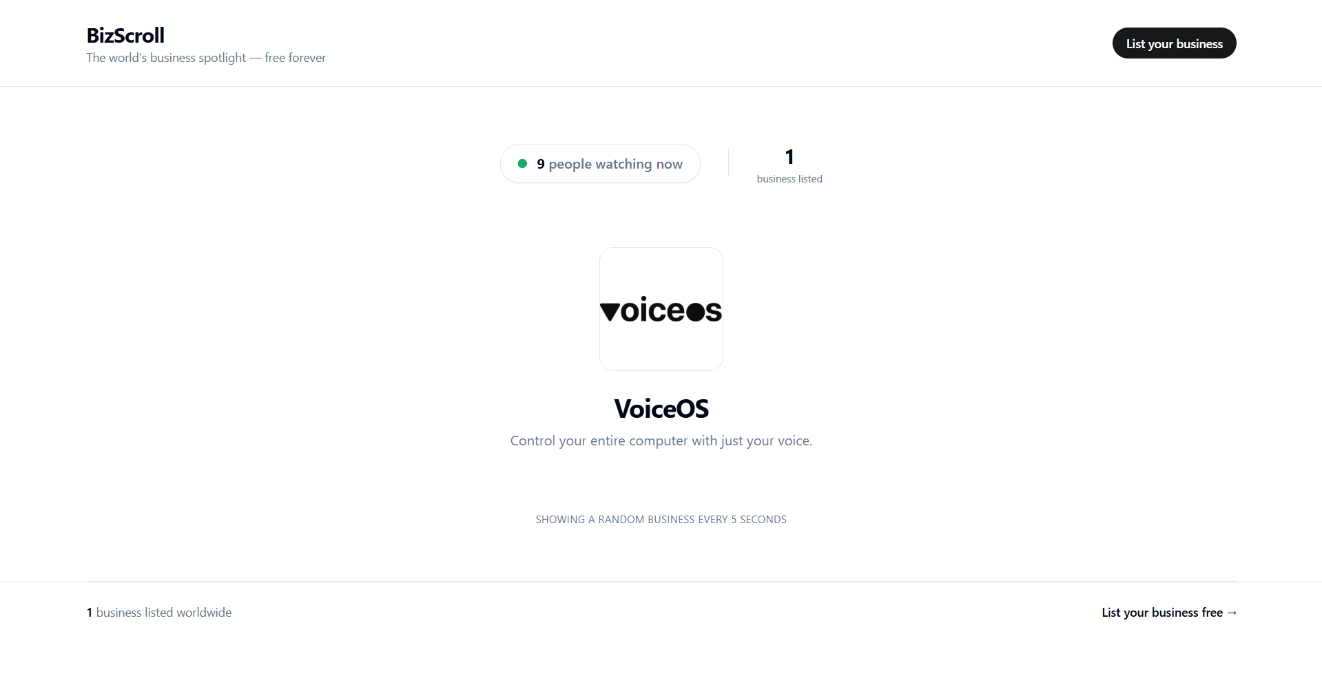 BizScroll gallery image