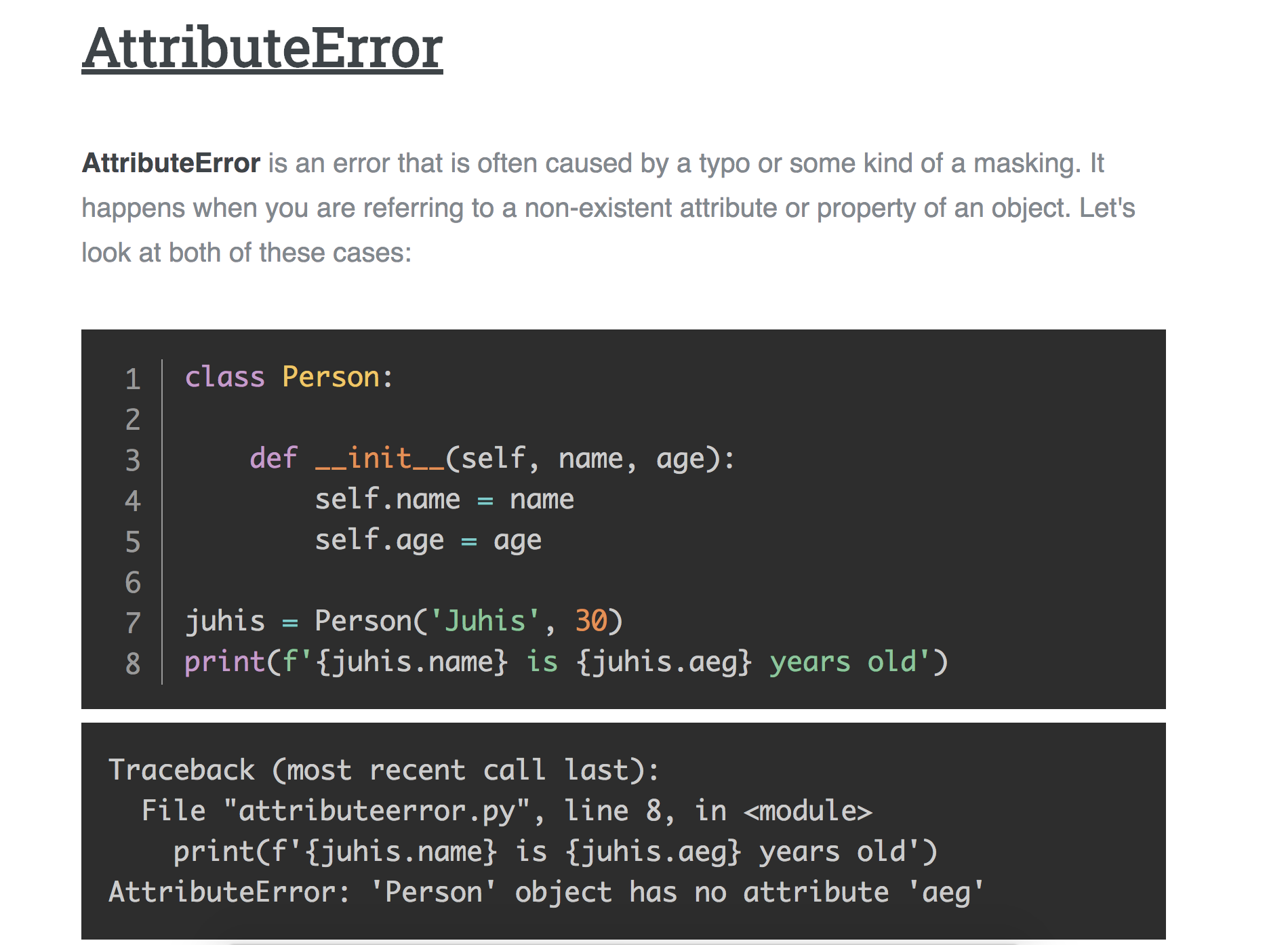 Humane Guide to Python Errors gallery image