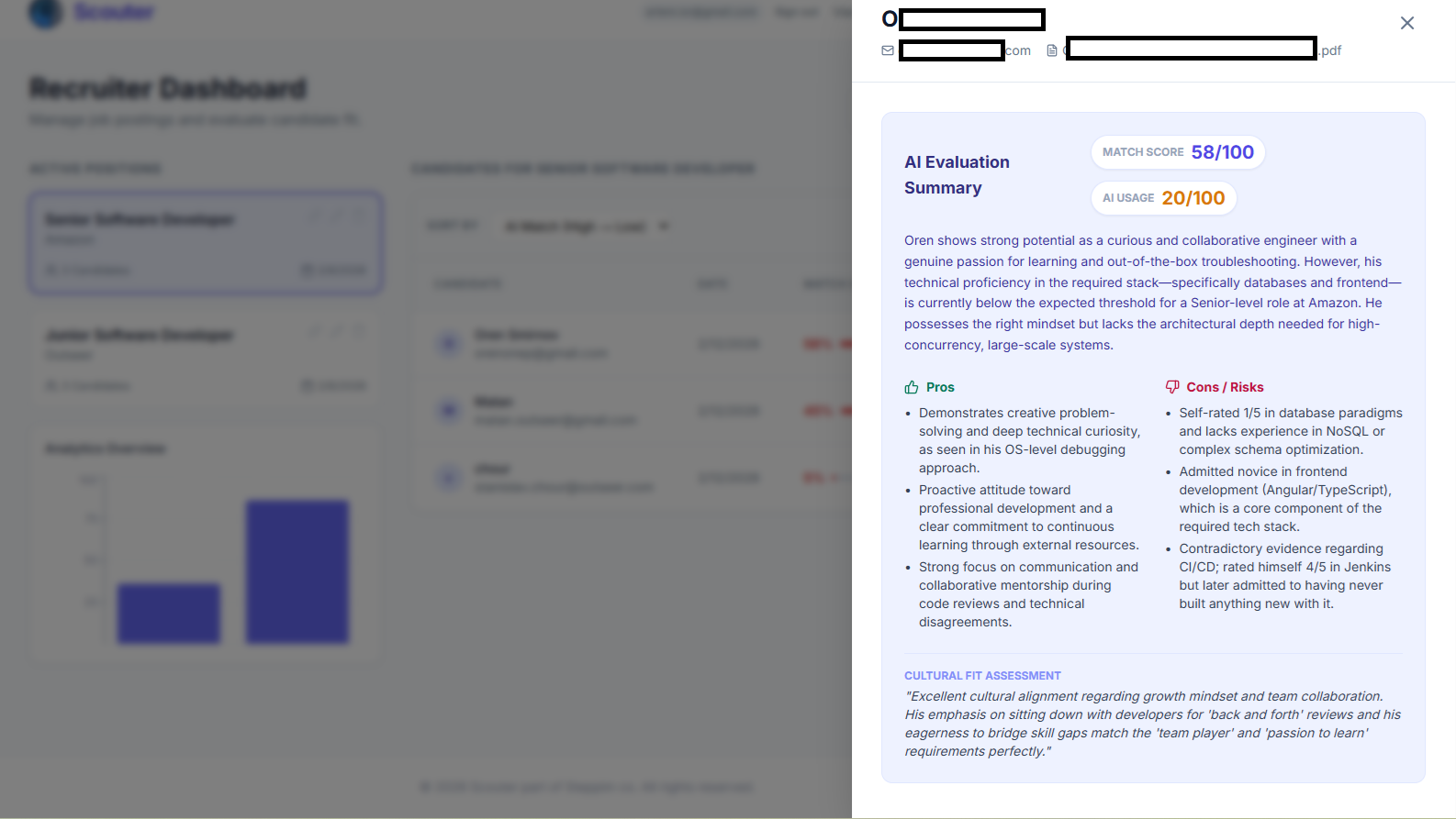 Scouter - Screenshot 3 showing product features and functionality