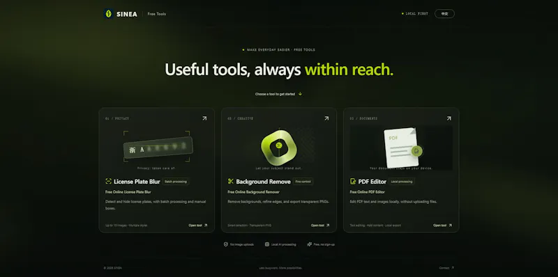 SINEA Free Tools screenshot 1
