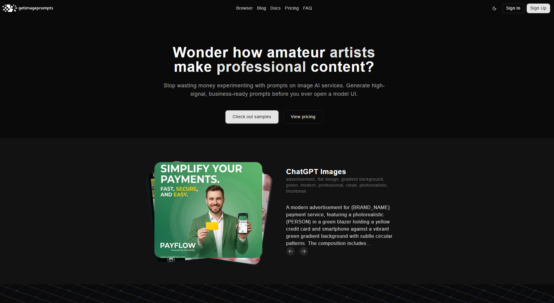 GetImagePrompts gallery image