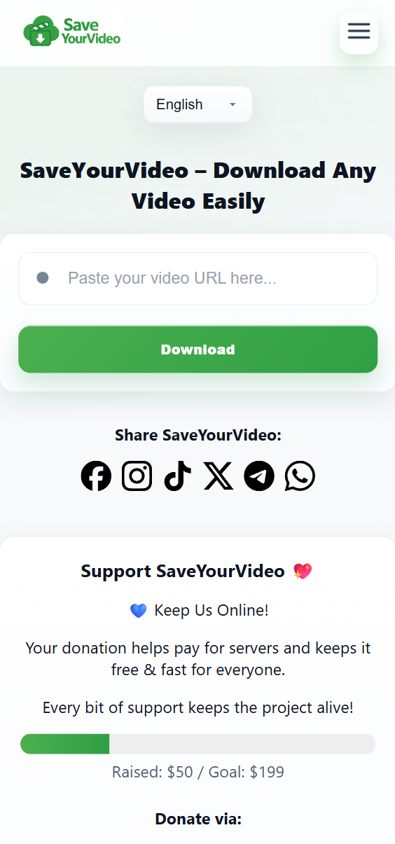 saveyourvideo - 免费通用视频下载器无水印媒体1