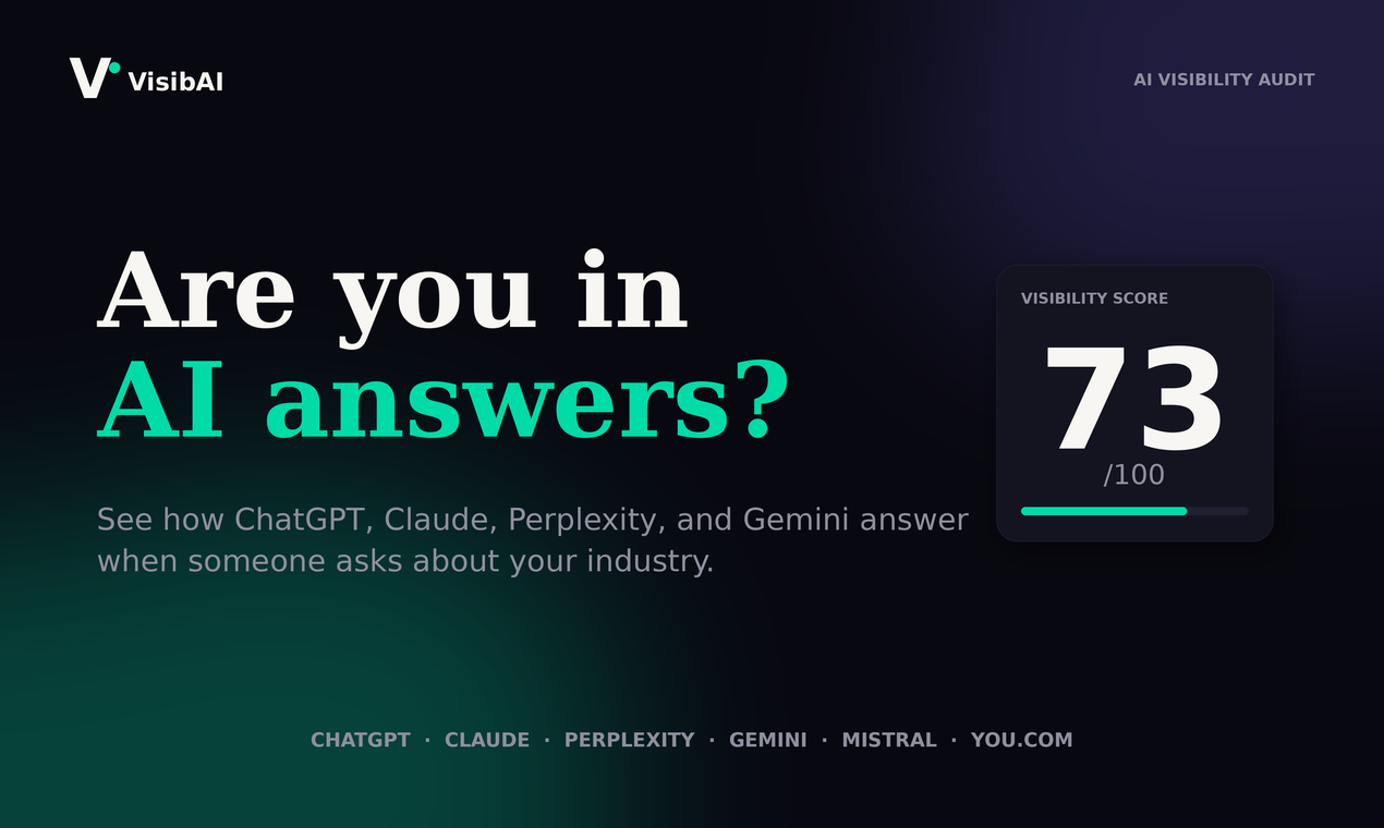 VisibAI - AI Visibility Audit Tool gallery image