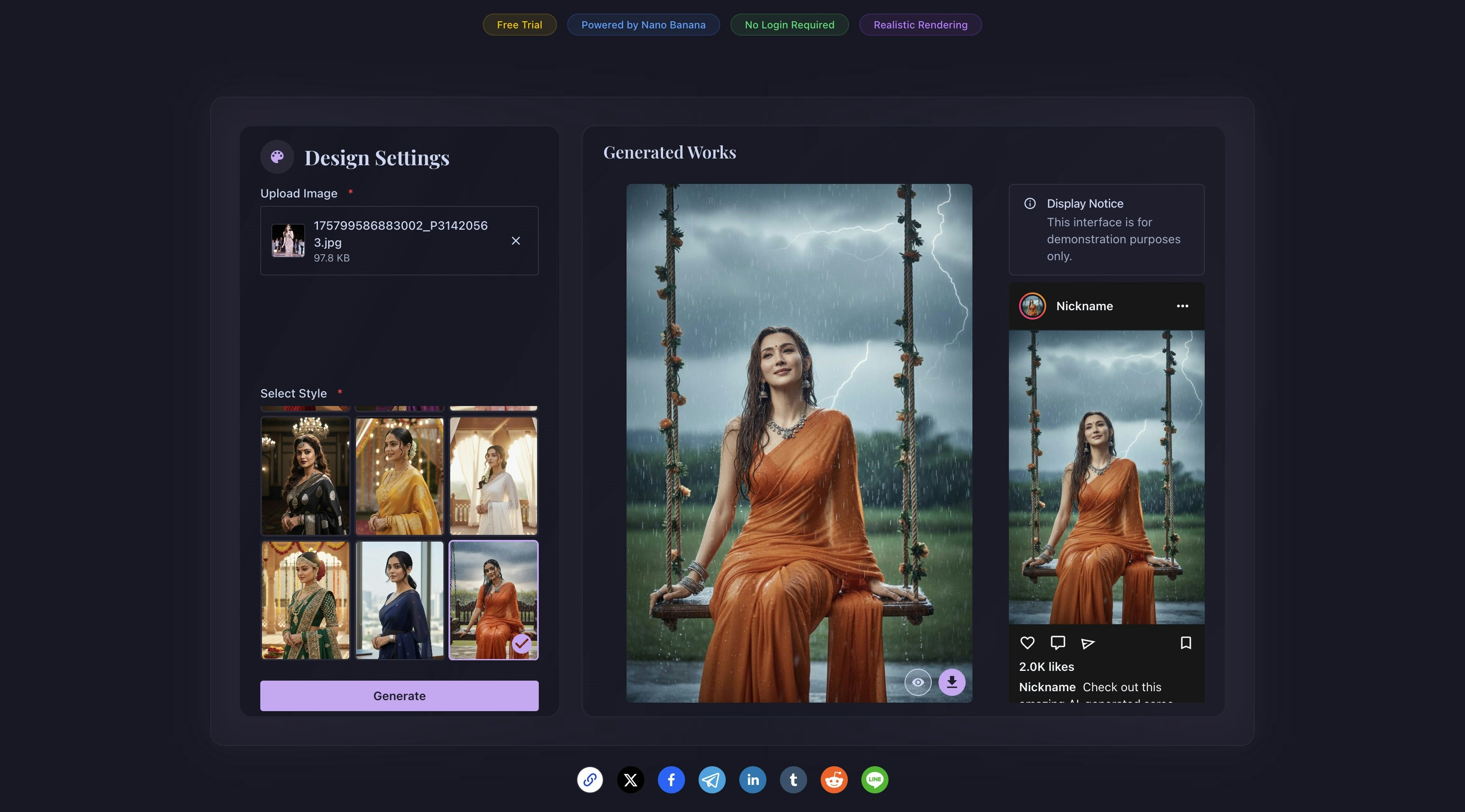 Média Tu as saree - Makeover des sarees de Bollywood des années 90 à partir de tout selfie 3