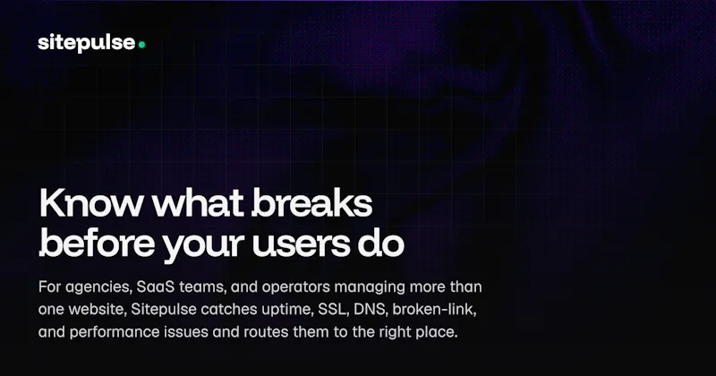 Sitepulse screenshot 1
