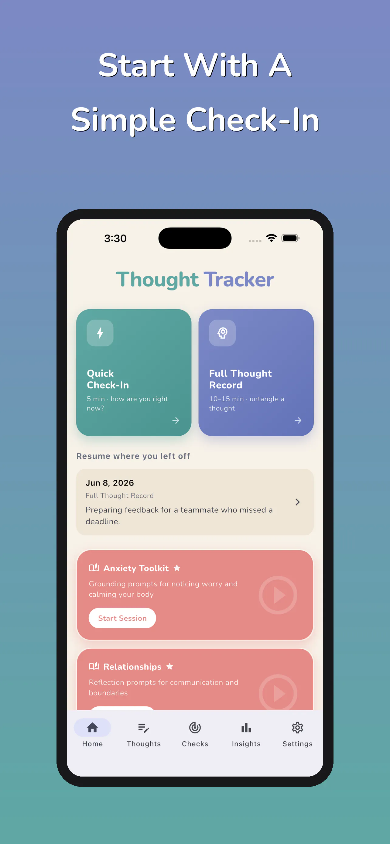 Thought Tracker CBT gallery image