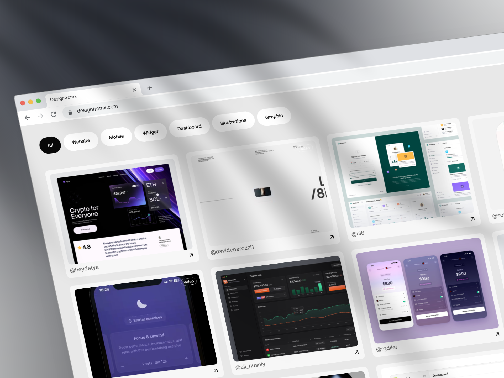 Designfromx - x에서 공유 된 최고의 디자인 영감 모음 미디어 3