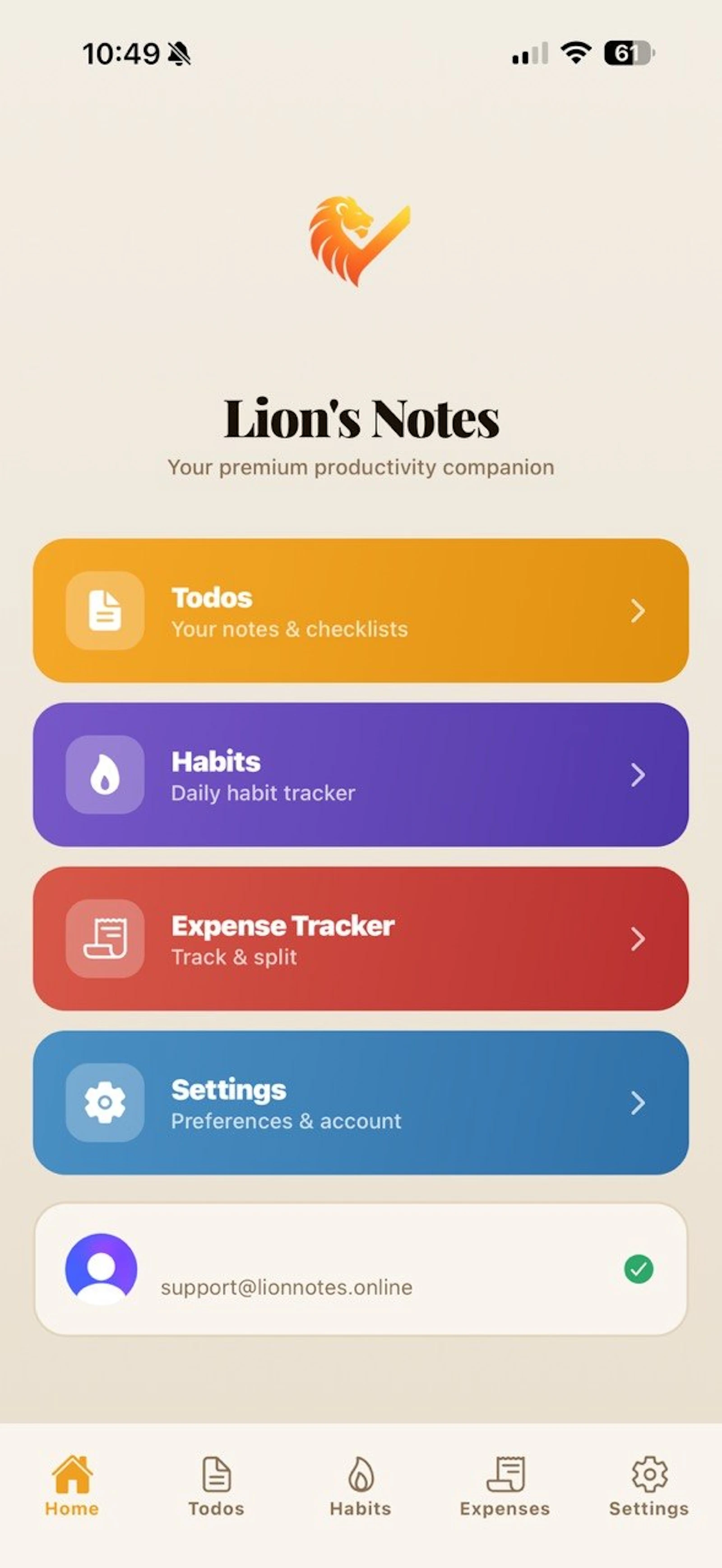 Lion's Notes screenshot 3