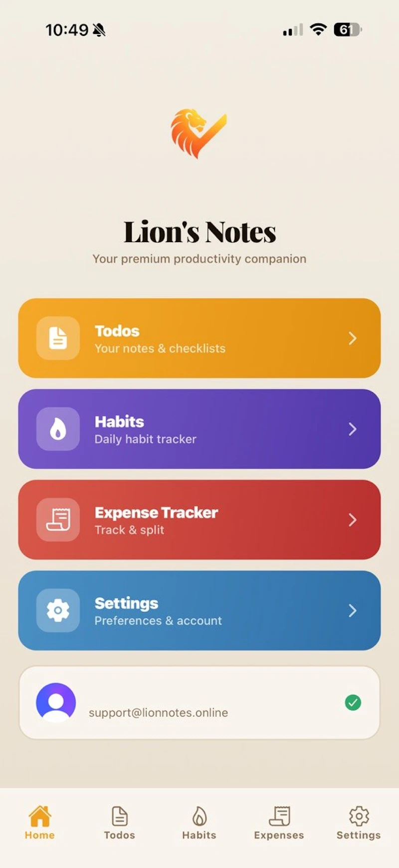 Lion's Notes screenshot 3