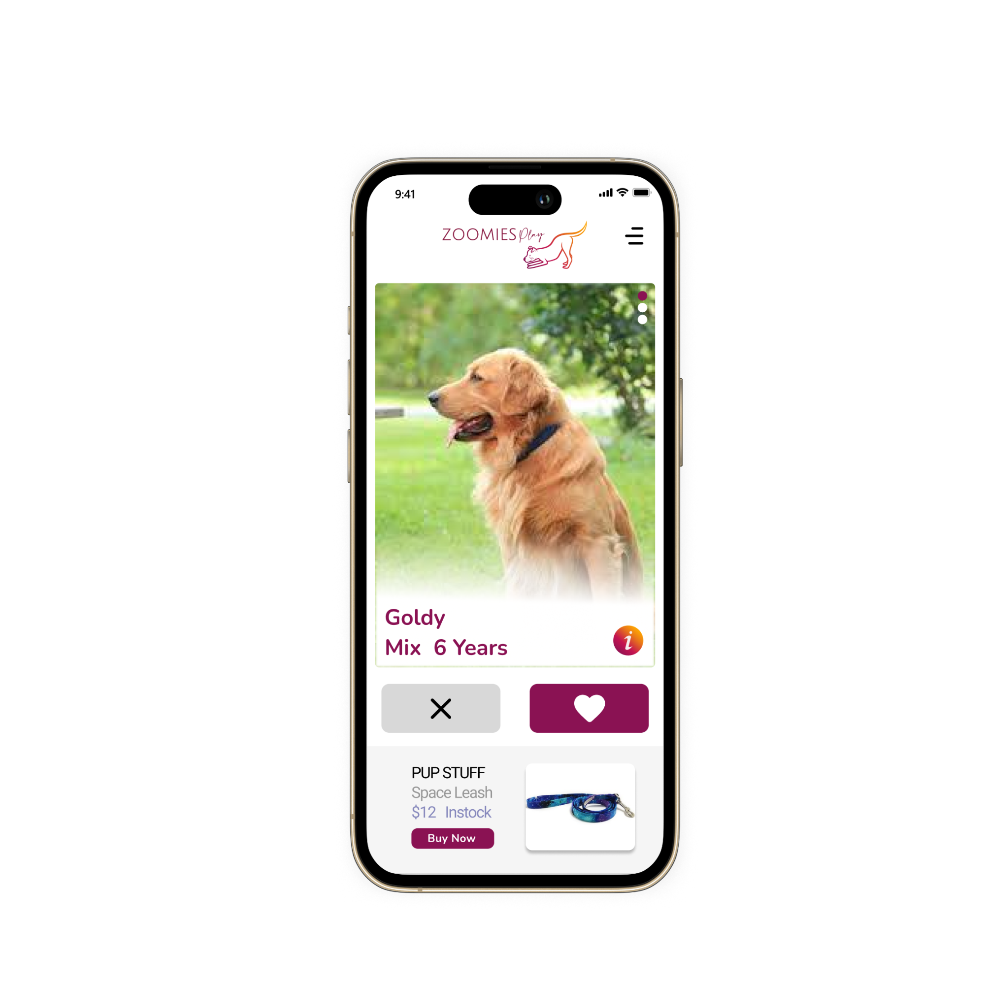 Mídia 3 de Zoomies Play ™ App - O melhor aplicativo para socializar seu cachorro