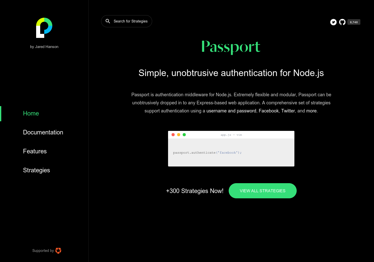 Passport JS gallery image