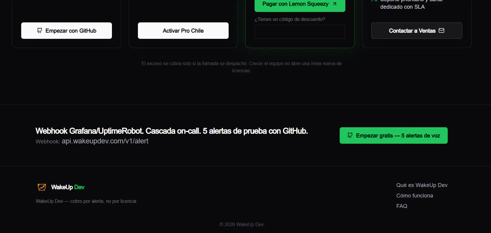 WakeUp Dev — Voice On-Call Alerts gallery image